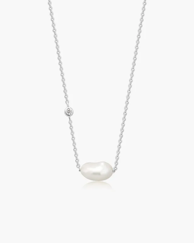 Ania Haie Pearl of Wisdom helmi kaulakoru hopea barokki