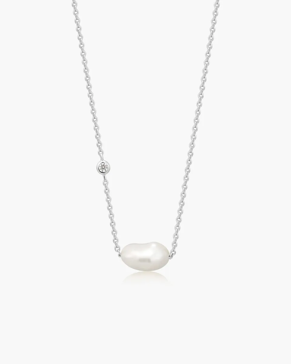 Ania Haie Pearl of Wisdom helmi kaulakoru hopea barokki