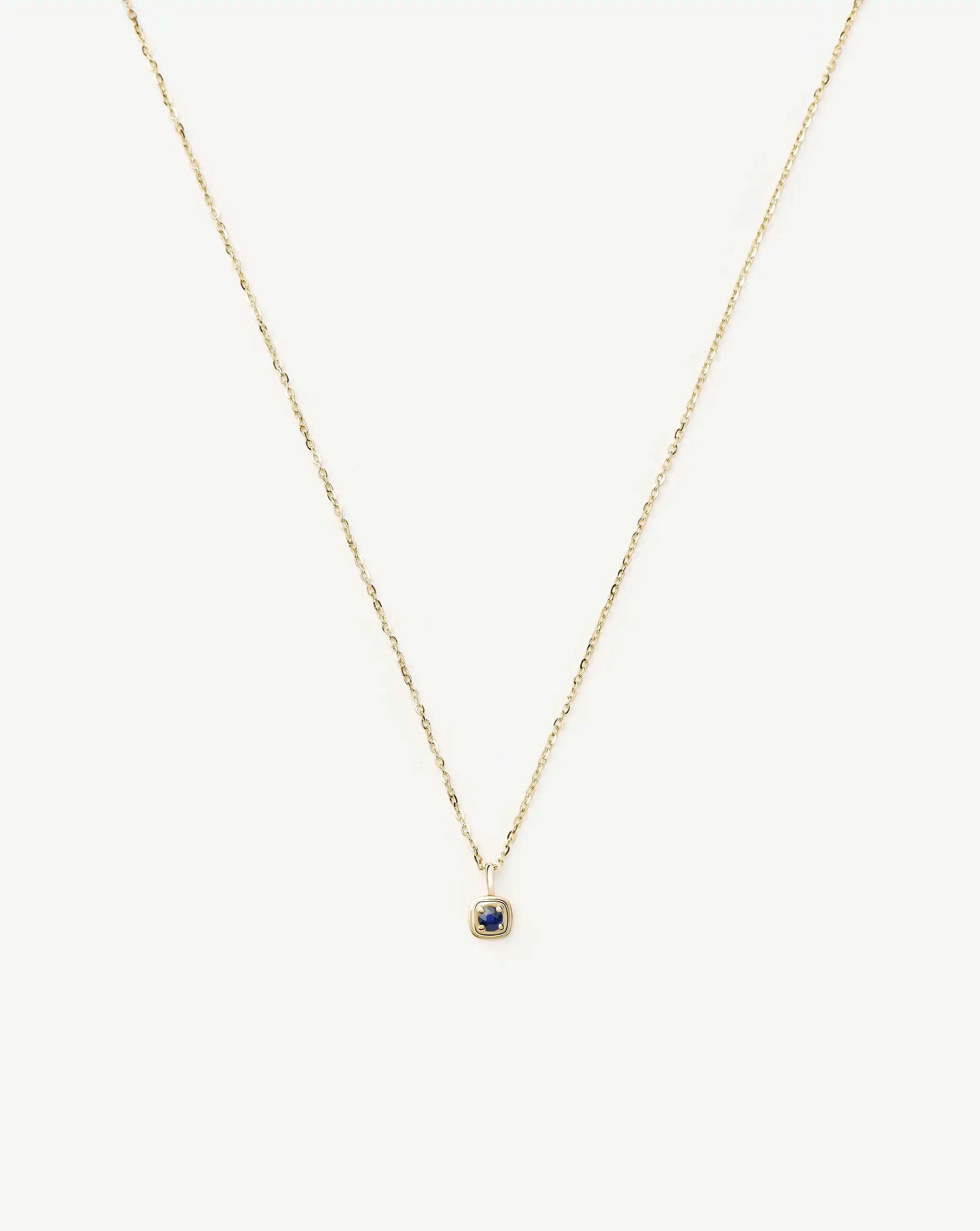 MISSOMA Solid Gold September Birthstone kaulakoru safiiri