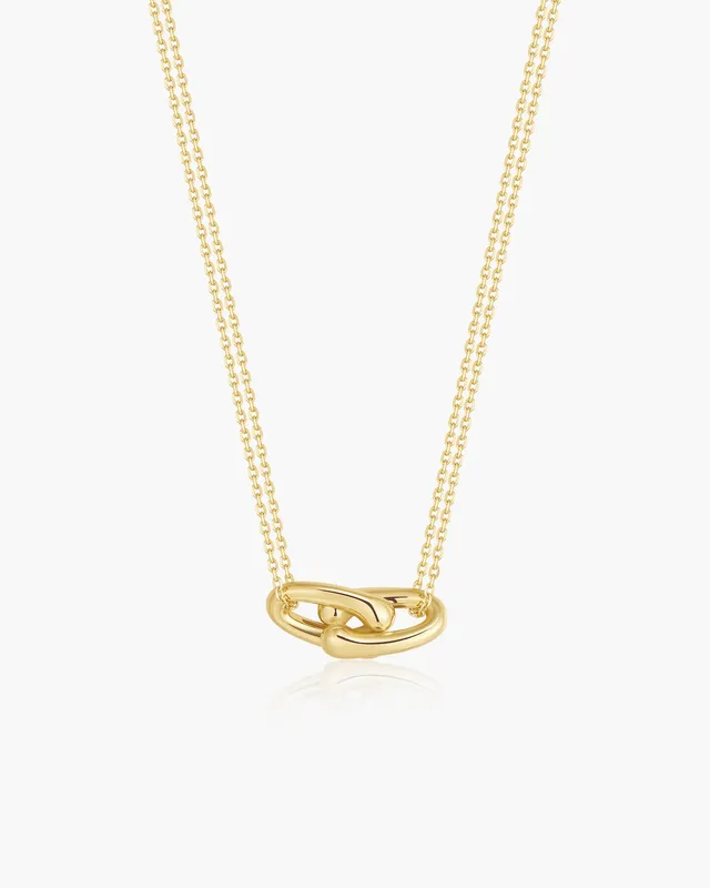 Ania Haie Fluid Light Gold Interlocked kaulakoru lenkki
