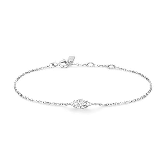Ania Haie Dusk Divas Pavé Sparkle rannekoru hopea zirkonia