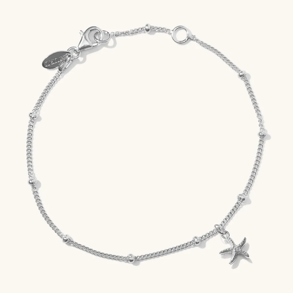 Muru Mini Starfish rannekoru hopea sterling