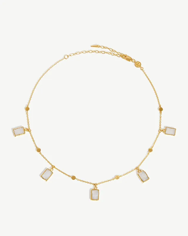 MISSOMA Lena Choker kaulakoru kulta kuukivi
