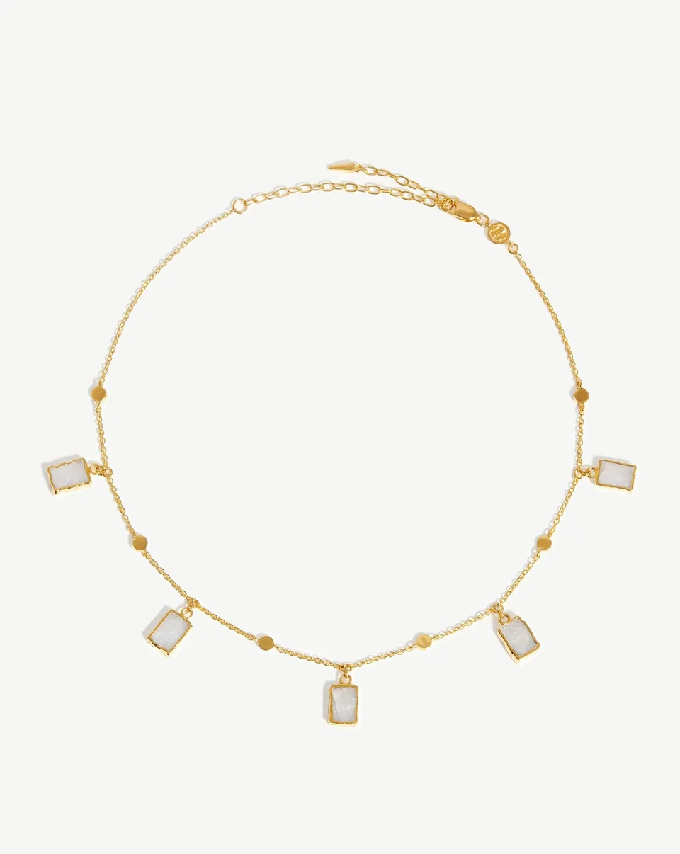 MISSOMA Lena Choker kaulakoru kulta kuukivi