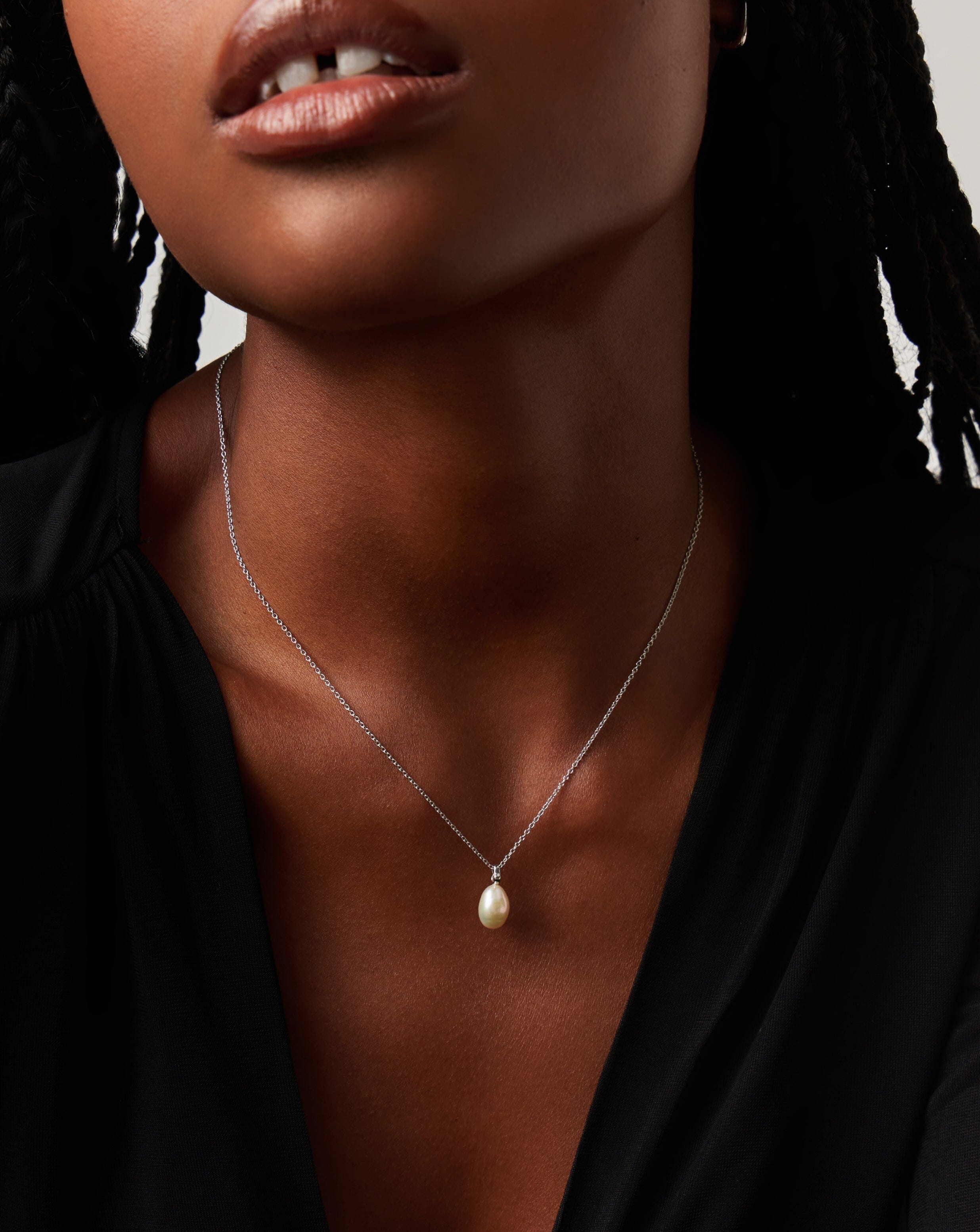 MISSOMA Baroque Pearl kaulakoru 14k valkokulta helmi