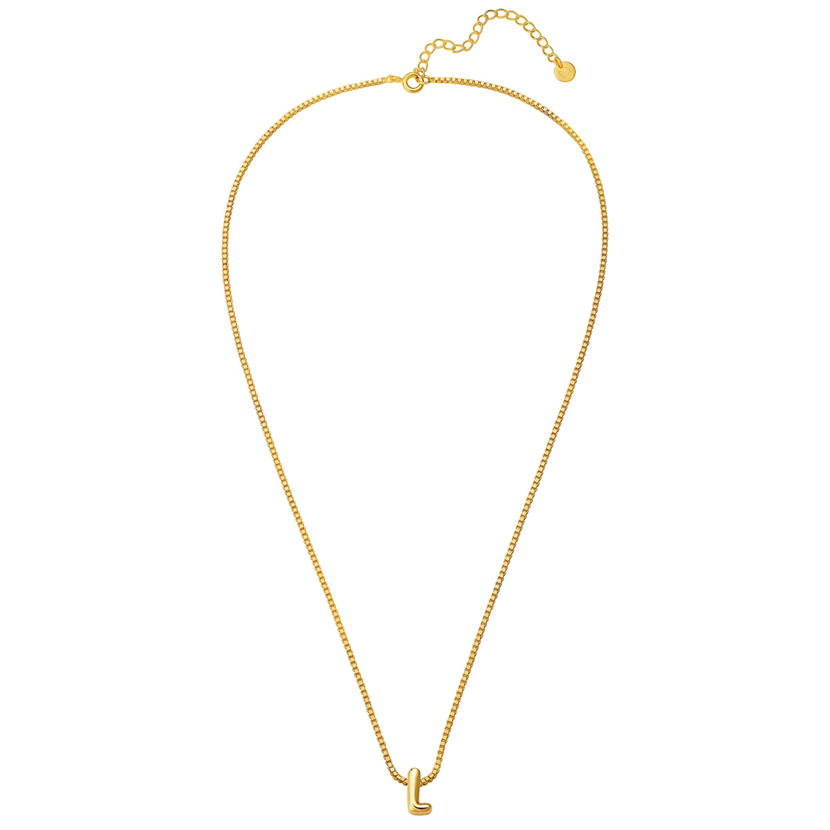 Glanzstücke München Bubble Letter L kaulakoru kulta hopea