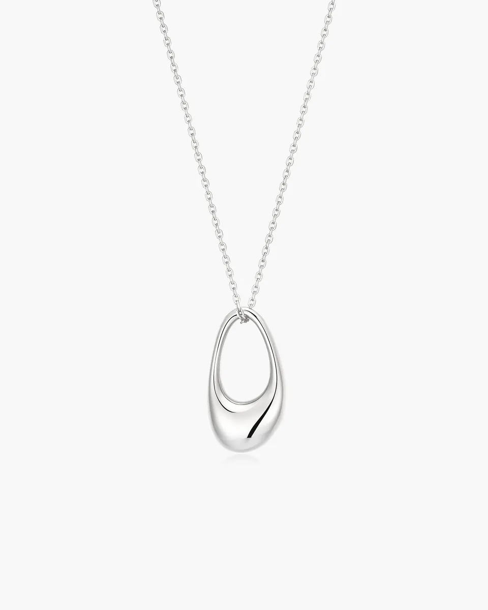 Ania Haie Wanderer Organic Pebble kaulakoru hopea