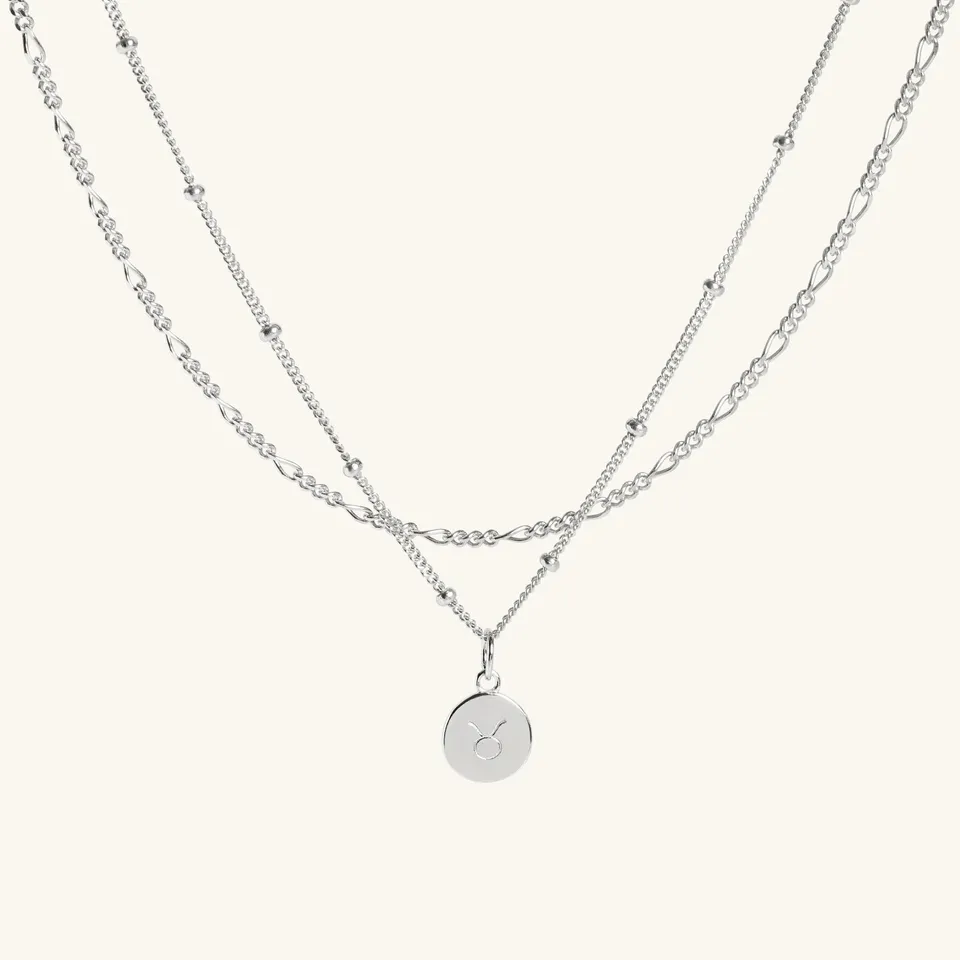 Muru Jewellery Zodiac hopeasetti 14" horoskooppi