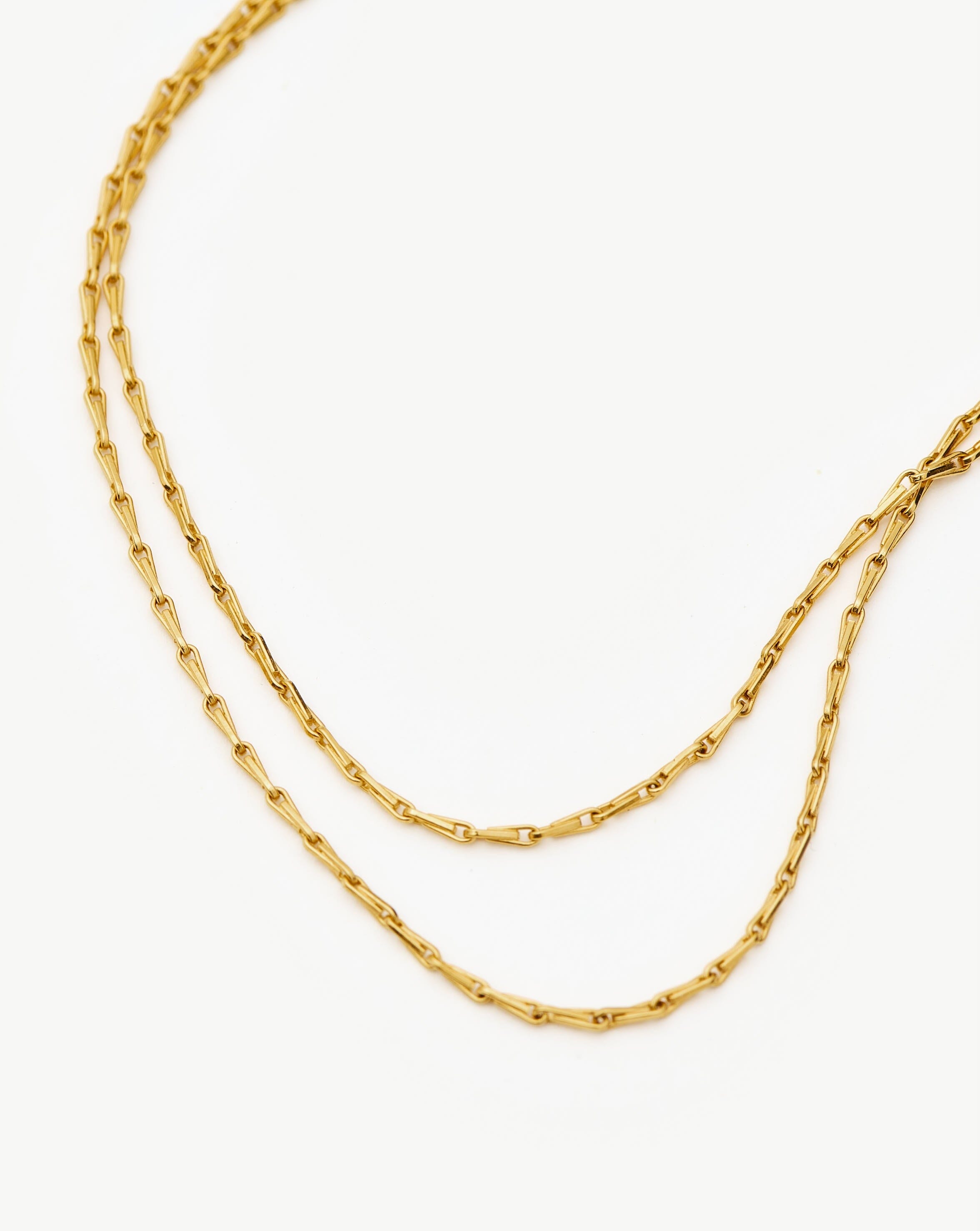 Missoma Savi Twisted Double Chain kaulakoru kulta
