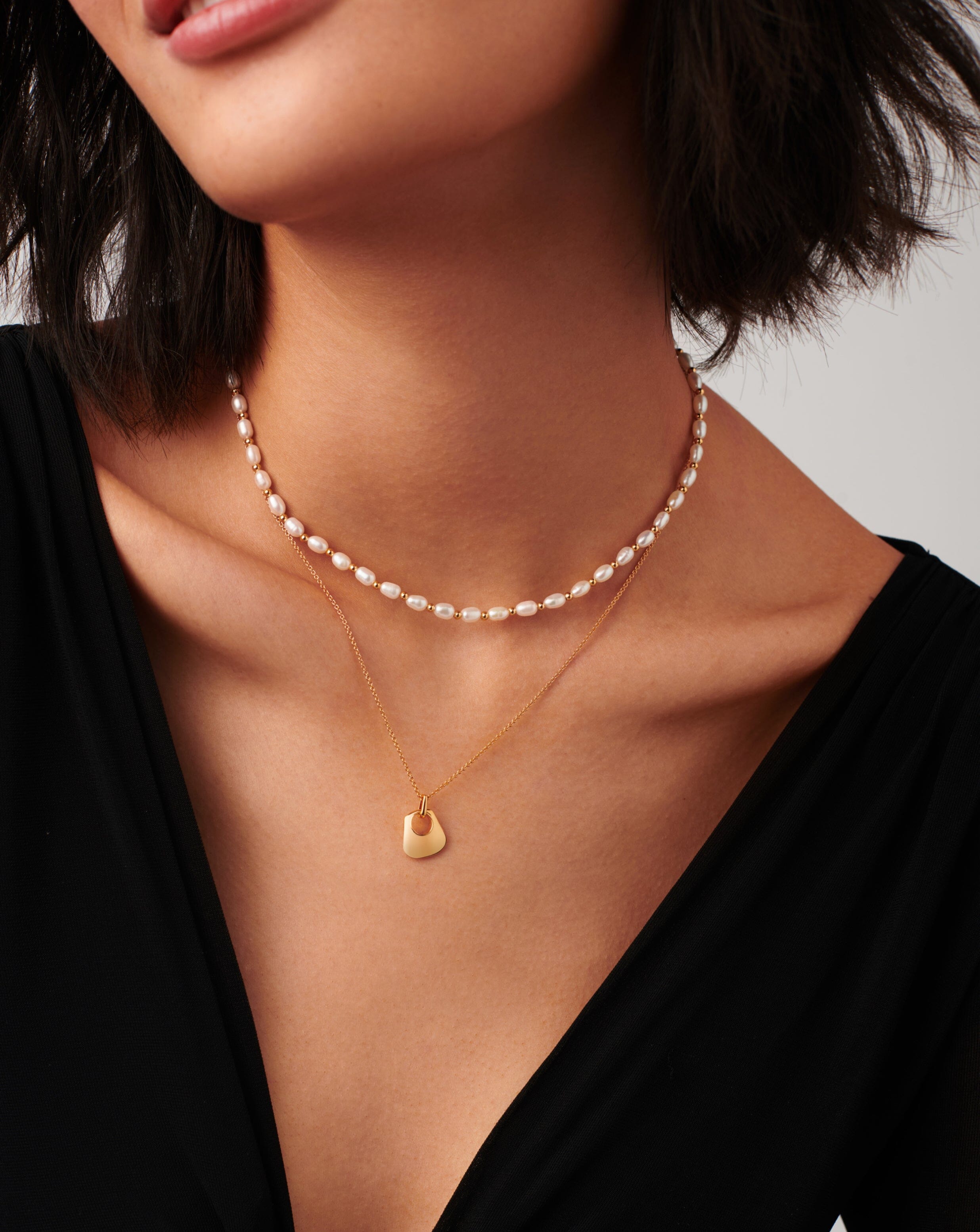 Missoma Seed Pearl choker helmikaulakoru kulta 42 cm