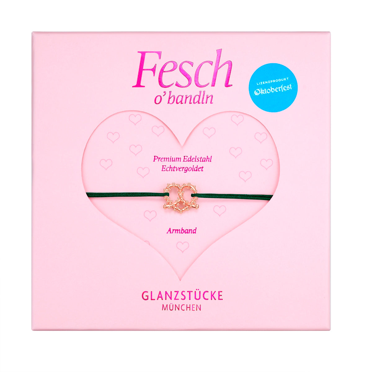 Glanzstücke München Wiesn Love tekstiiliranneke vihreä