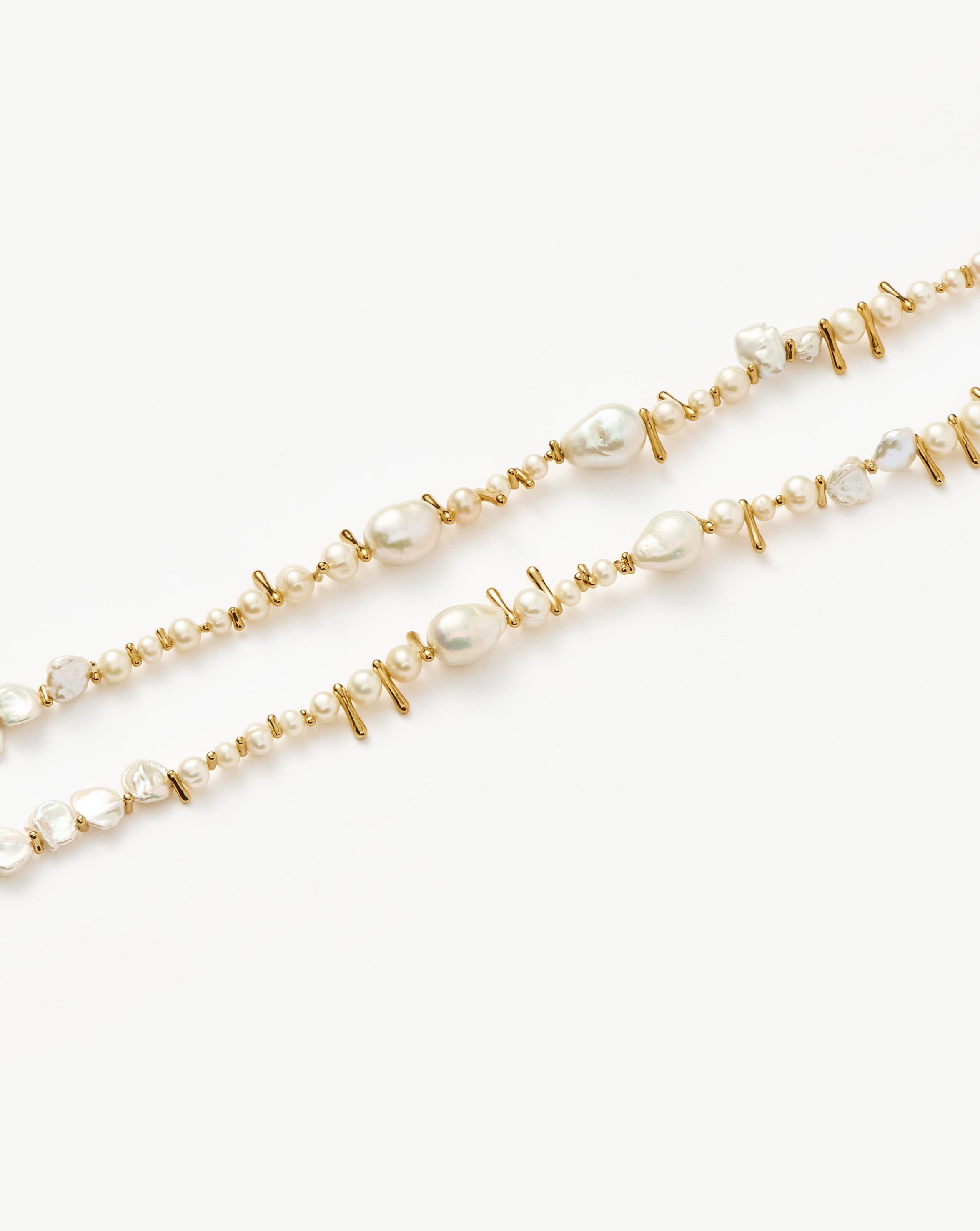 MISSOMA Mixed Pearl Statement helmirannekoru M kullattu helmi