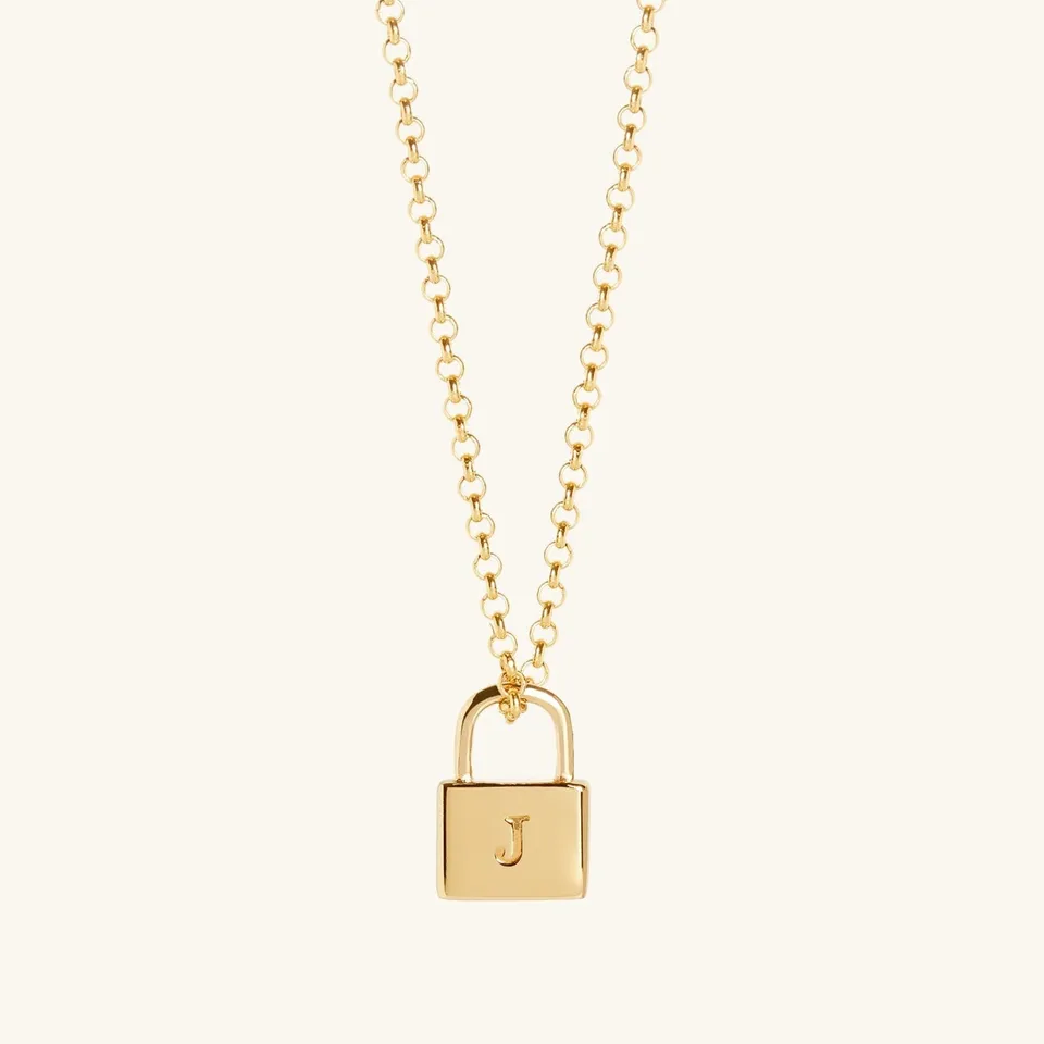Muru Padlock kaulakoru kulta kaiverrettava