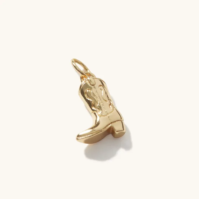 Muru Cowboy Boot riipus kulta saapas-charm