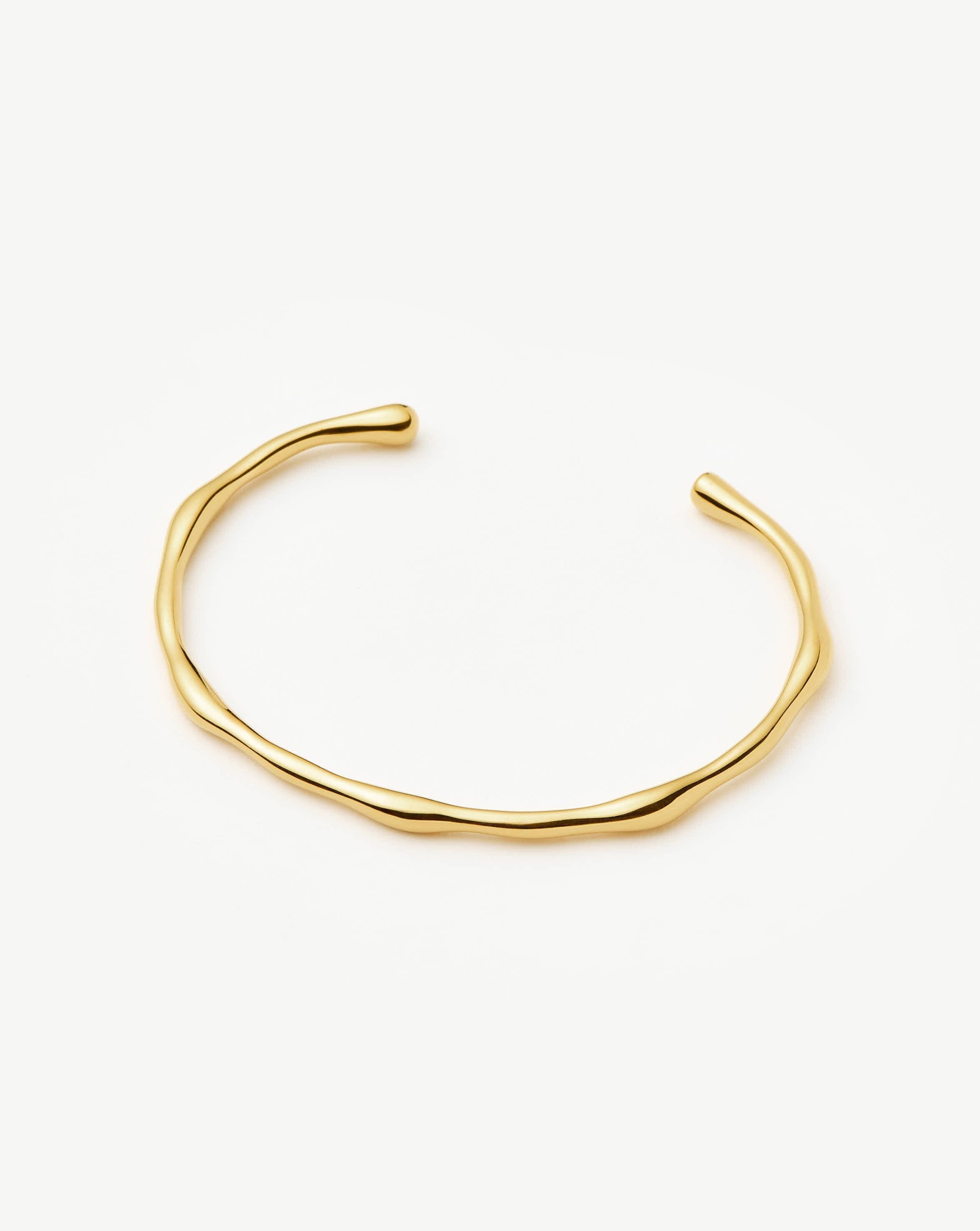 Missoma Molten Cuff rannekoru 18ct kullattu S 15,5 cm