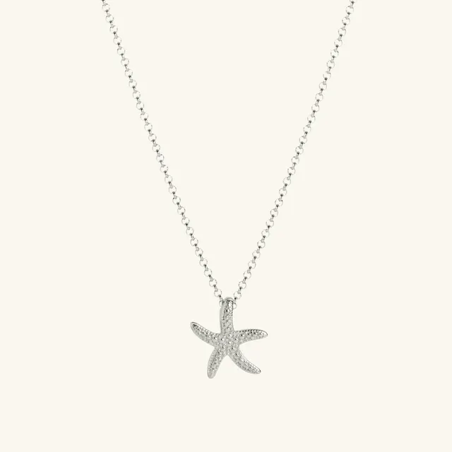 Muru Starfish kaulakoru hopea meritähti