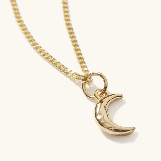 Muru Tiny Moon Necklace kaulakoru kulta kuu 40 cm