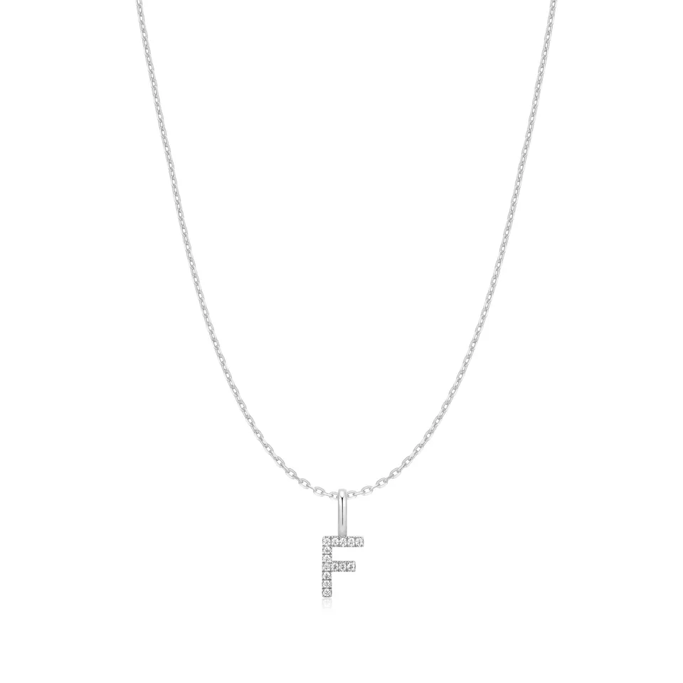 Ania Haie Starlit Drops F Initial kaulakoru hopea zirkonia