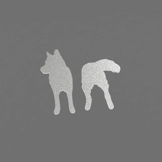 Valvimo Rakas eläinystäväni Husky nappikorvakorut hopea