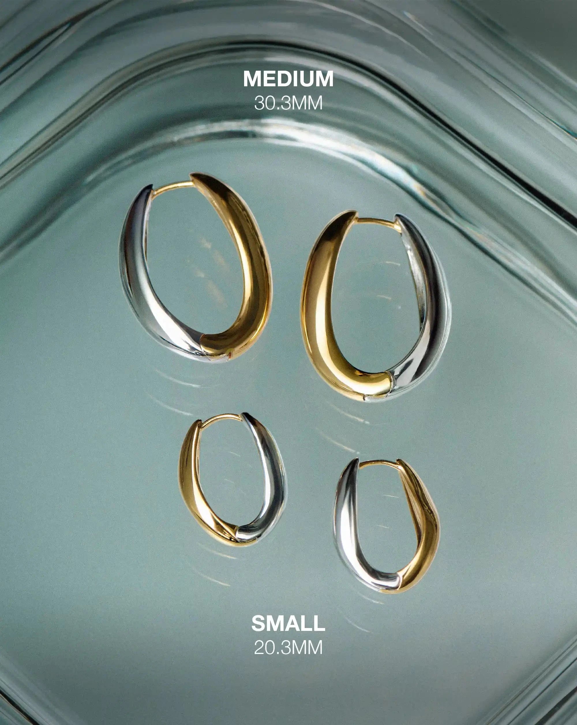Missoma Savi Signature hoop-korvakorut mixed metal small