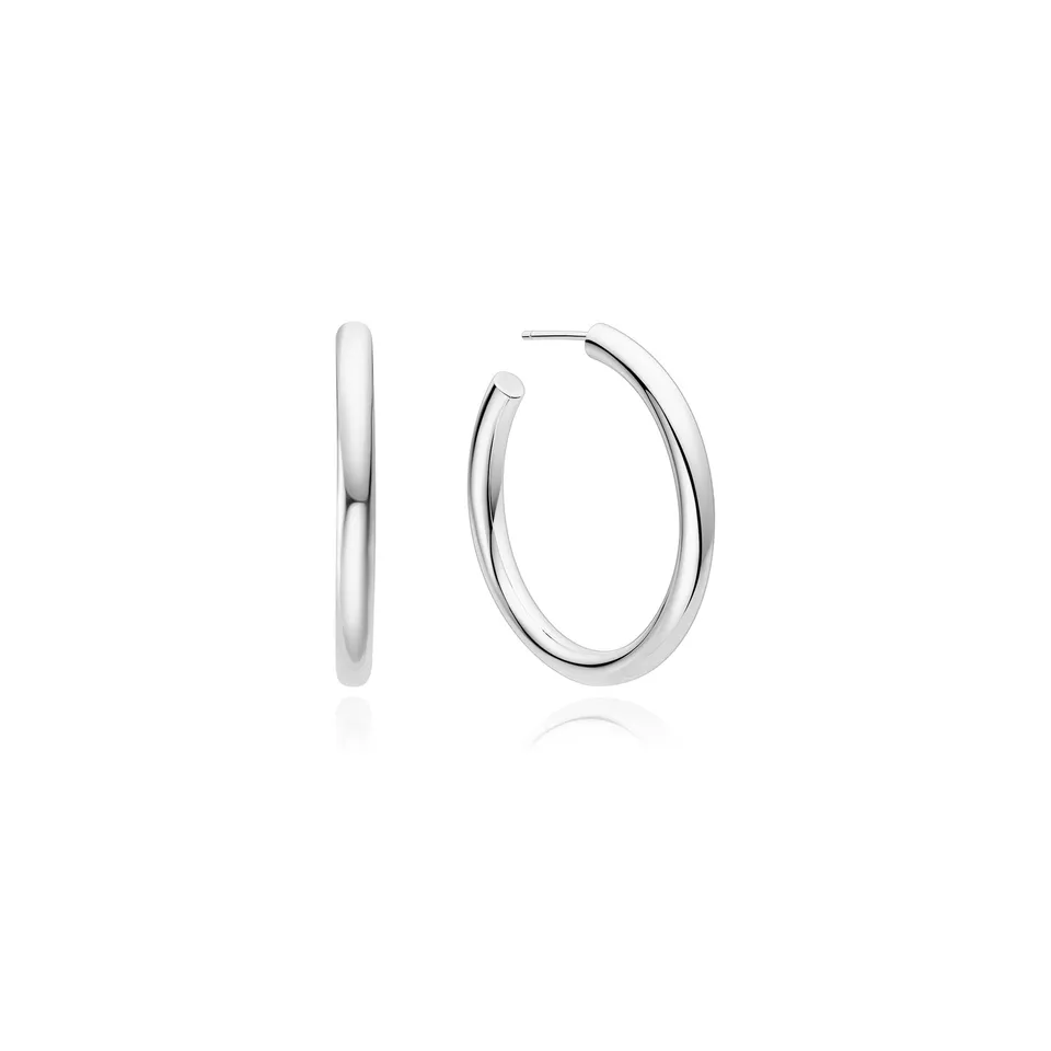Ania Haie Classic Tube Large Hoop korvakorut hopea 36 mm