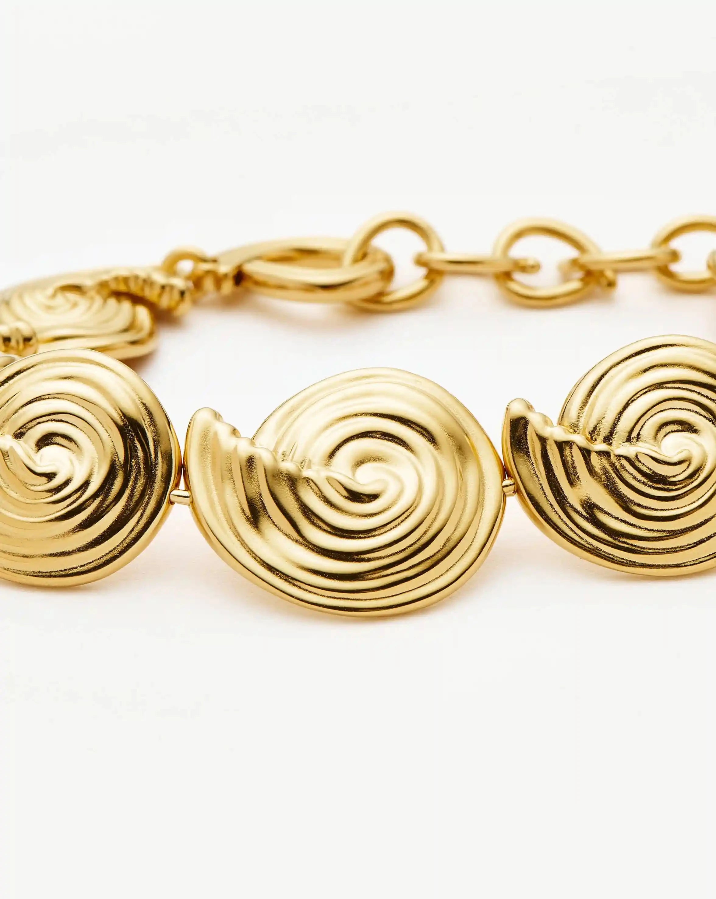 Missoma Spiral Statement rannekoru kulta M 21,5 cm