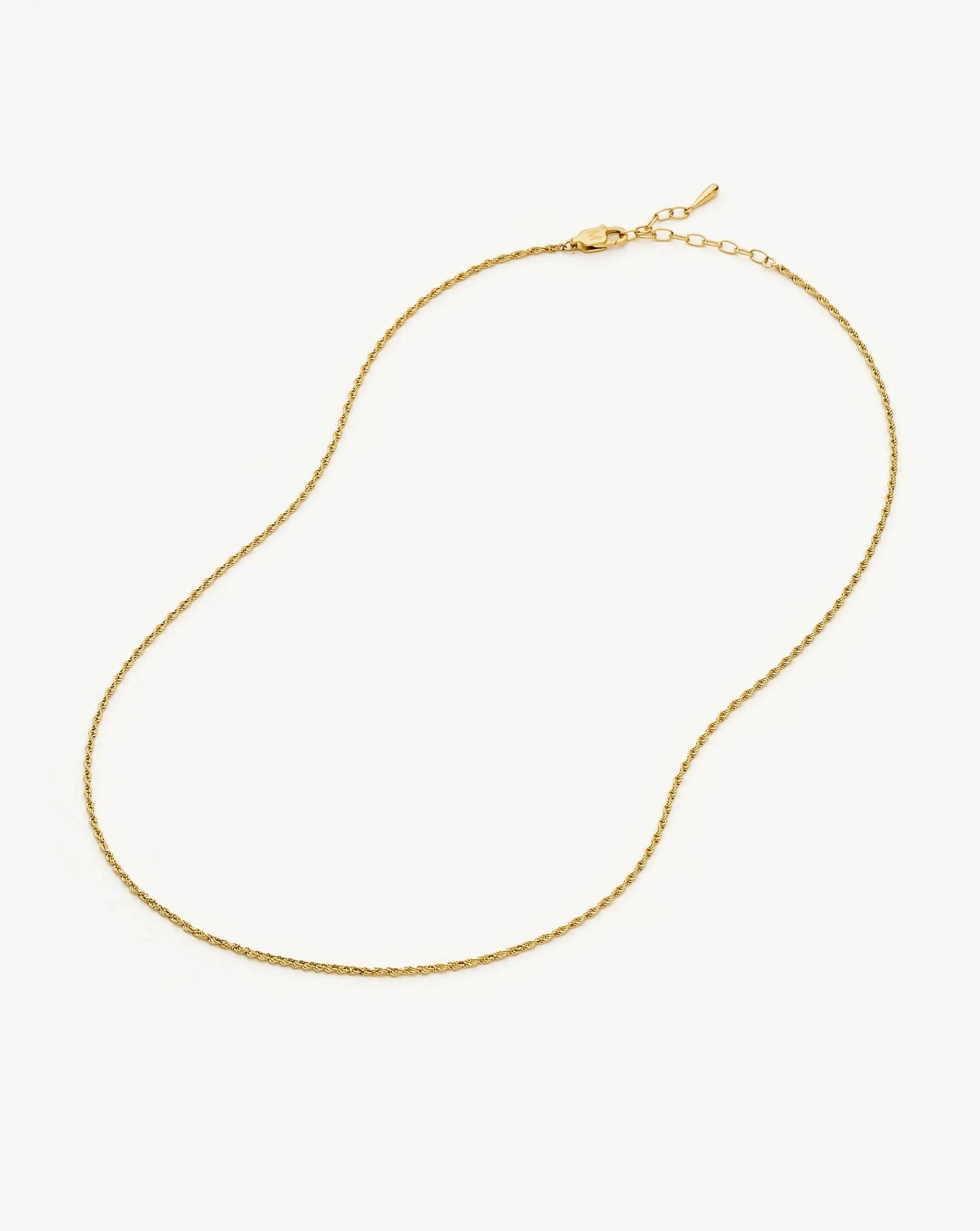 Missoma Medium Rope Chain kaulakoru kulta teräs