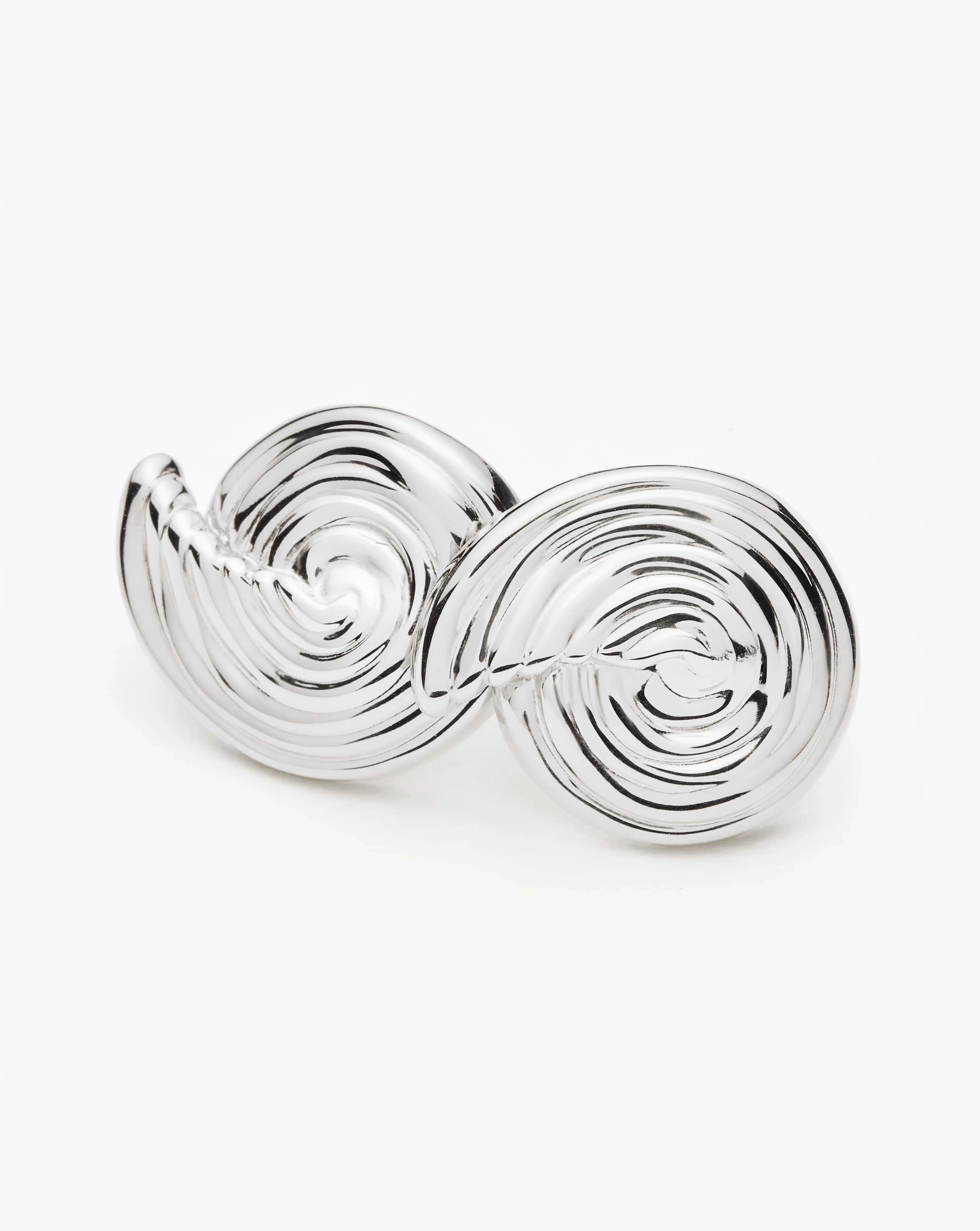Missoma Spiral nappikorvakorut hopea pieni spiraali