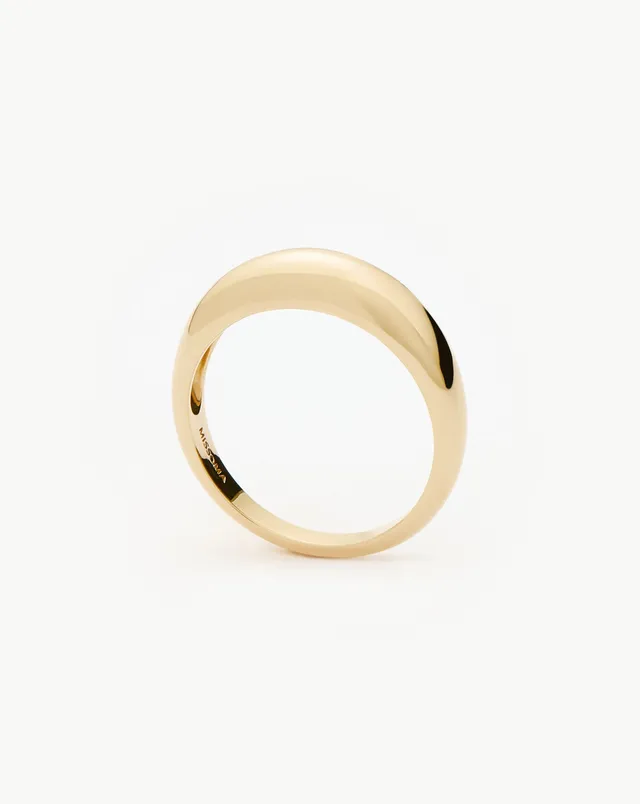 Missoma Classic Dome sormus 9ct keltakulta umpikulta