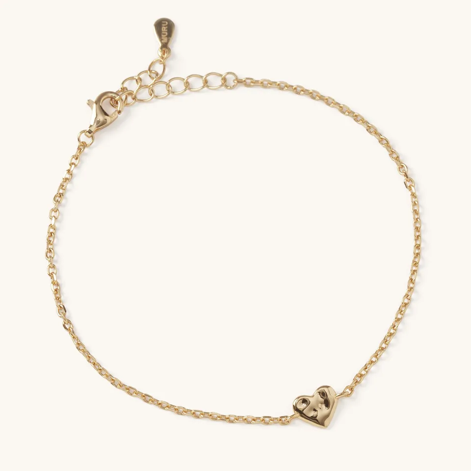 Muru Tiny Heart rannekoru kulta pieni sydän