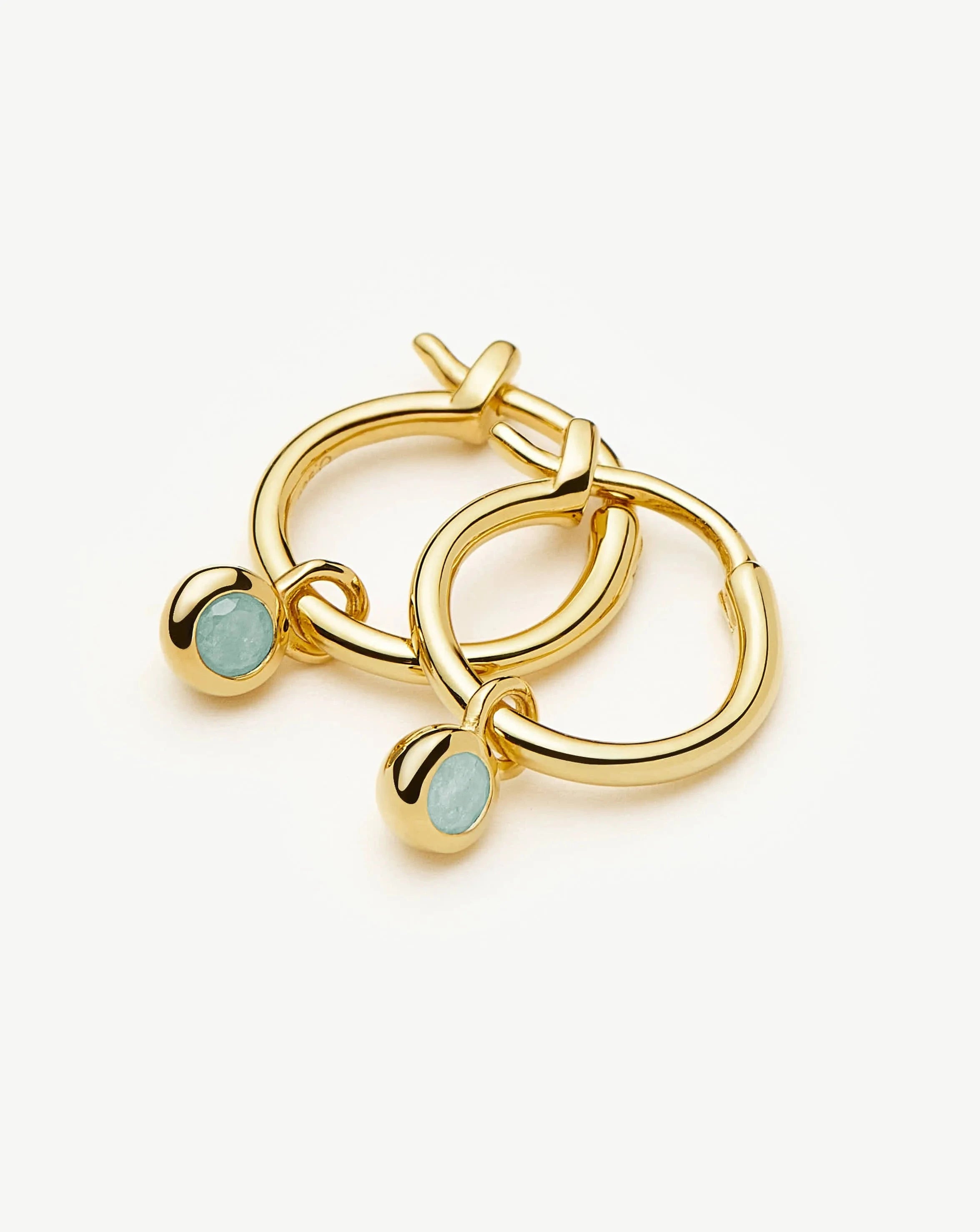 Missoma March Birthstone korvakorut akvamariini kulta