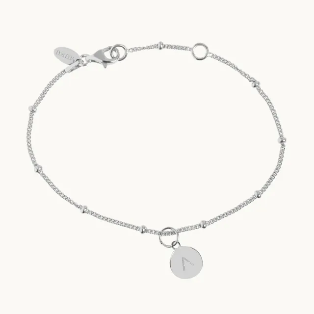 Muru Jewellery Mini Disc helmirannekoru hopea kaiverrettava