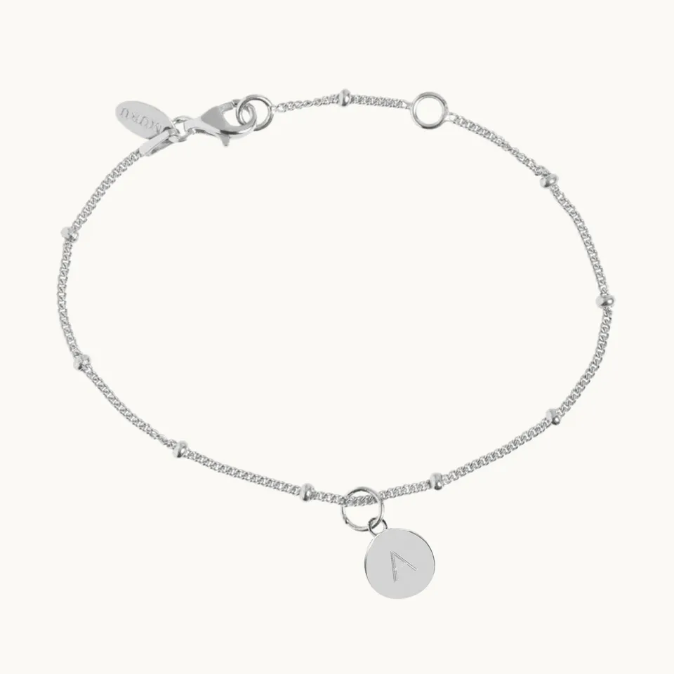 Muru Jewellery Mini Disc helmirannekoru hopea kaiverrettava