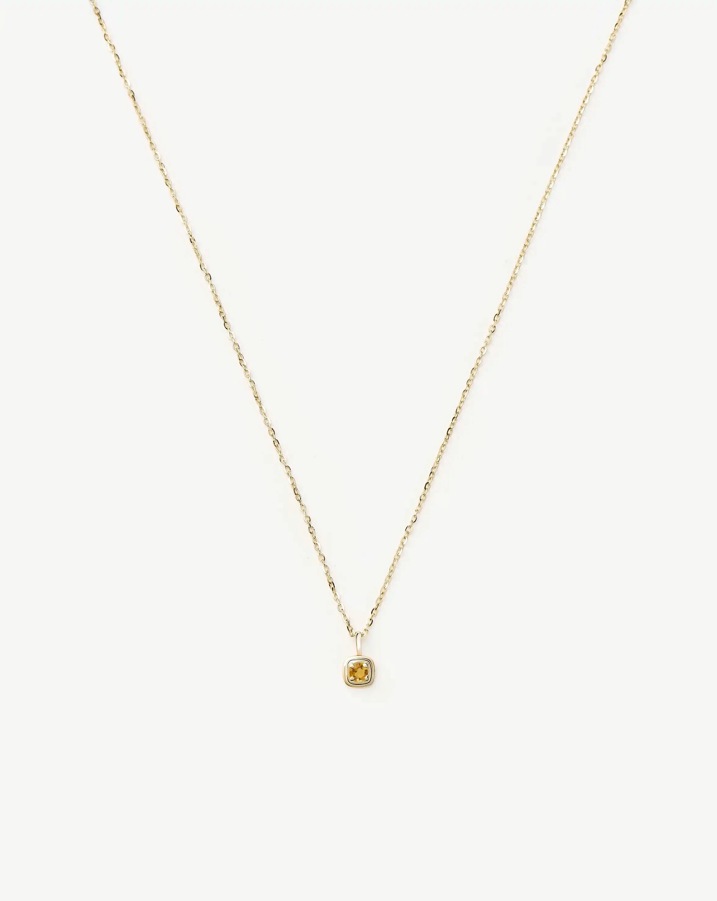 Missoma November Birthstone kaulakoru 14k kulta sitriini
