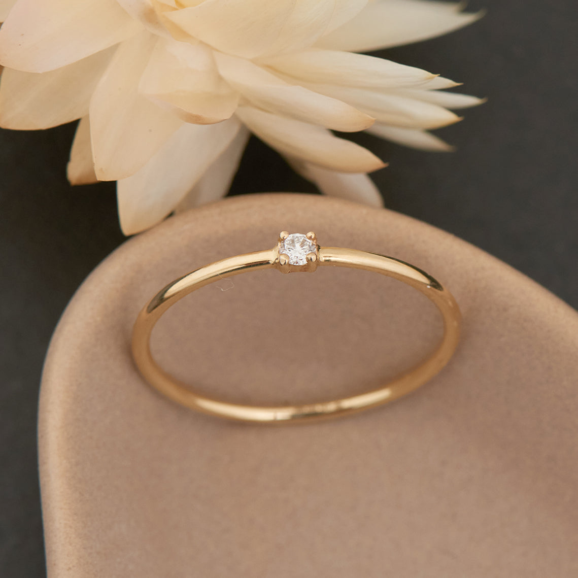 Ania Haie Solitaire Diamond sormus kulta timantti 14kt