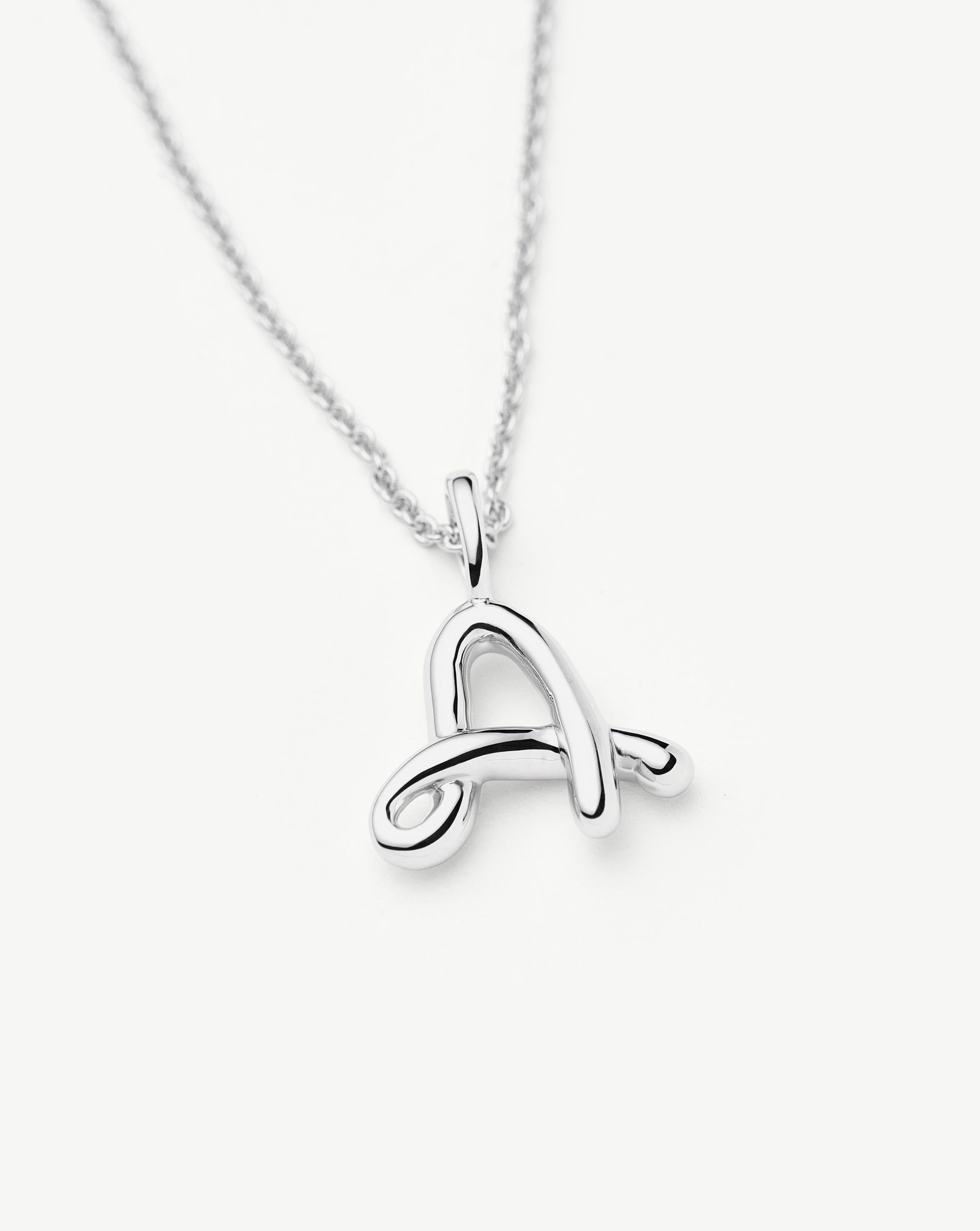 MISSOMA Curly Molten Mini Initial kaulakoru A hopea säädettävä