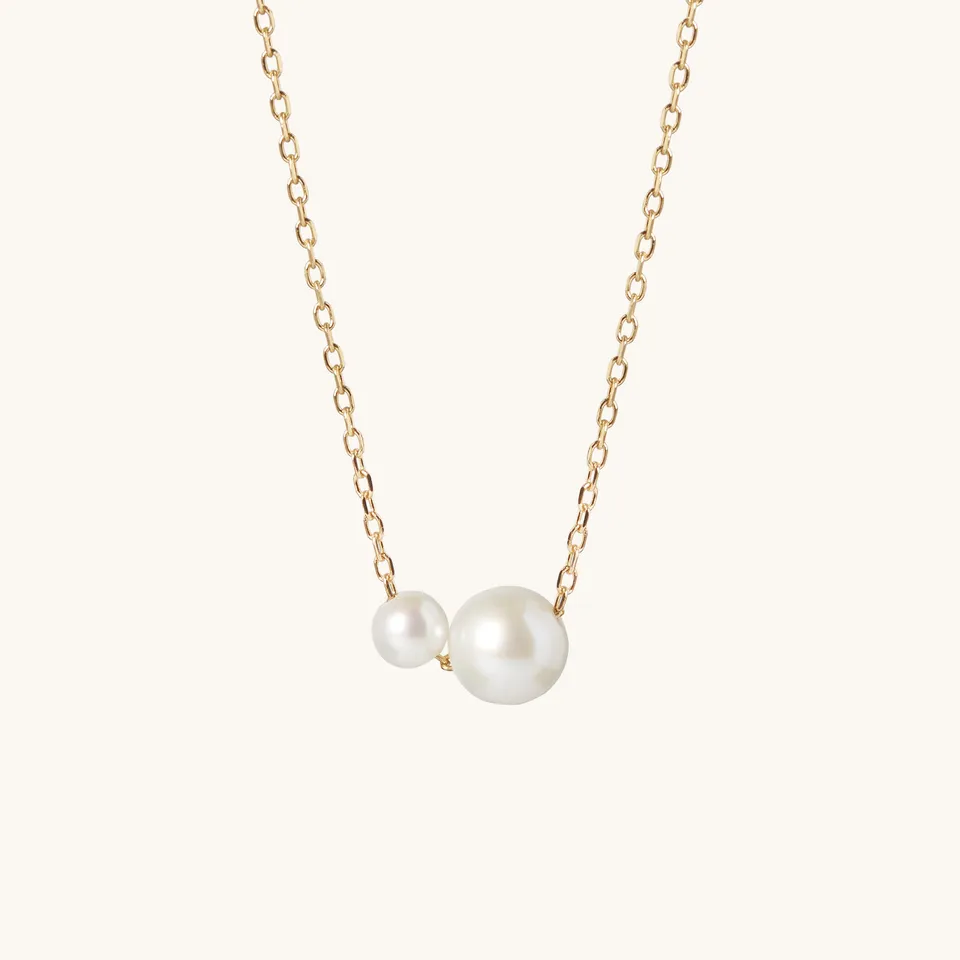Muru Connected Pearl kaulakoru kulta makeanveden helmet