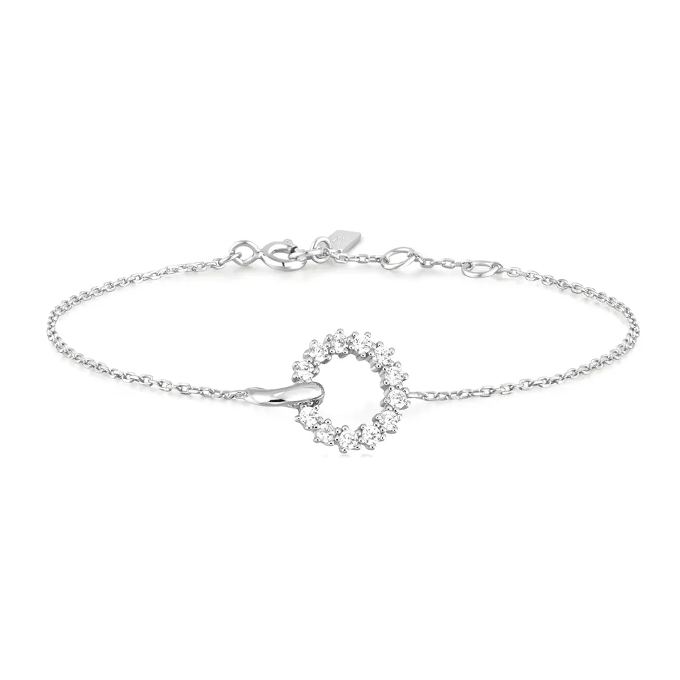 Ania Haie Miss Twinkle Interlinked Circles rannekoru hopea zirkonia