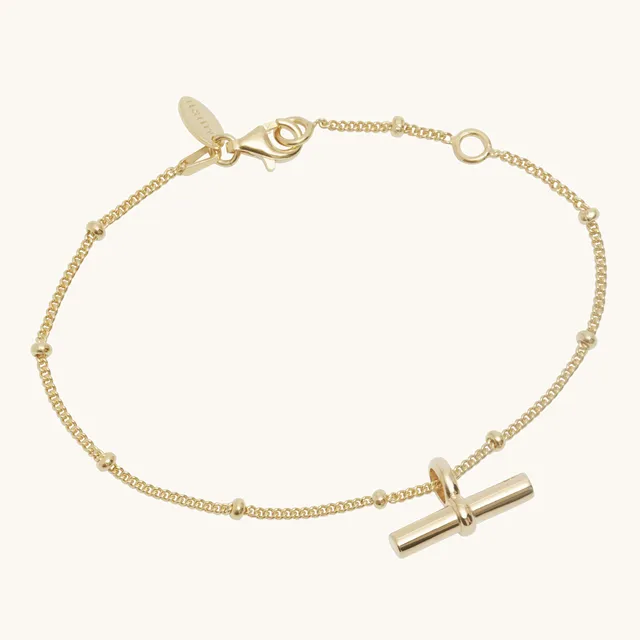 Muru Jewellery Balance T-Bar rannekoru kulta tasapaino