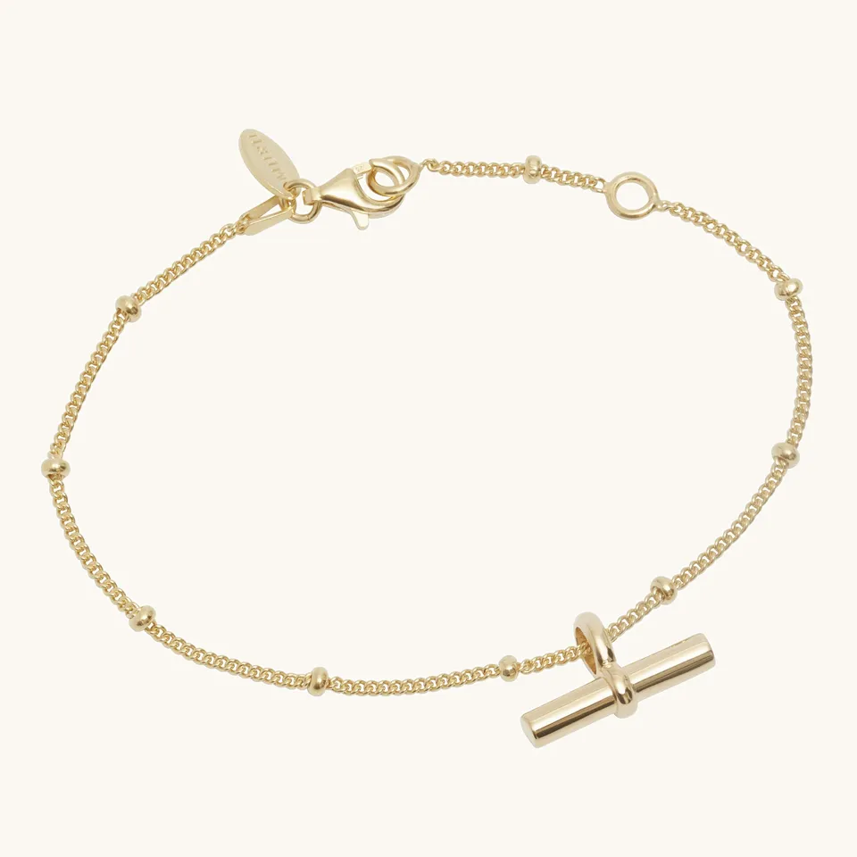 Muru Jewellery Balance T-Bar rannekoru kulta tasapaino
