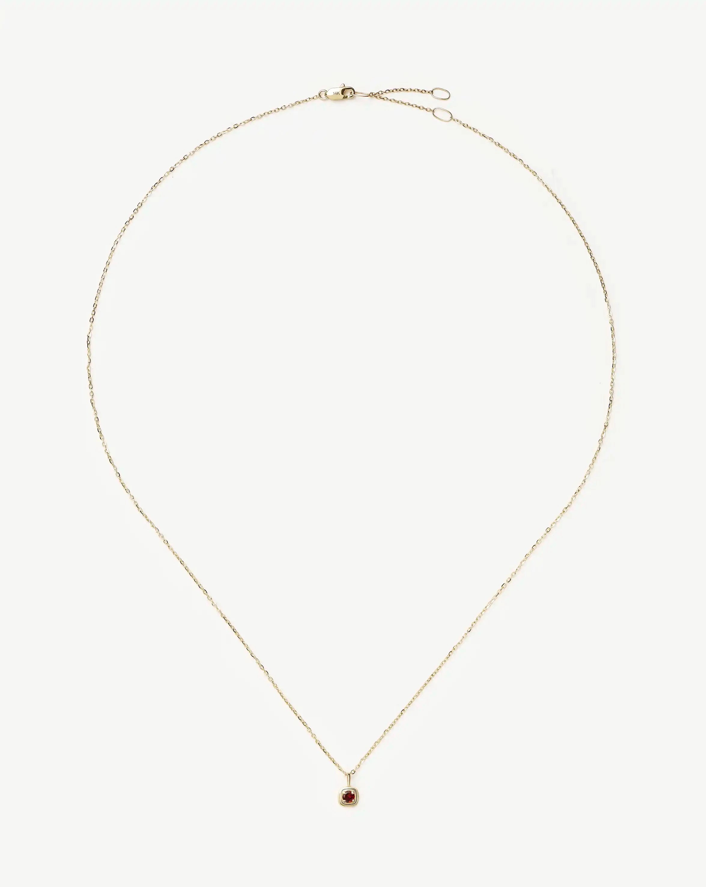 Missoma January Garnet kaulakoru kulta 14ct 45cm