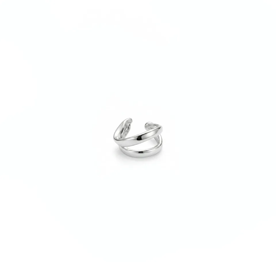 Guldvivan Myrskyluodon Maija ear cuff hopeakorvakoru sterlinghopea