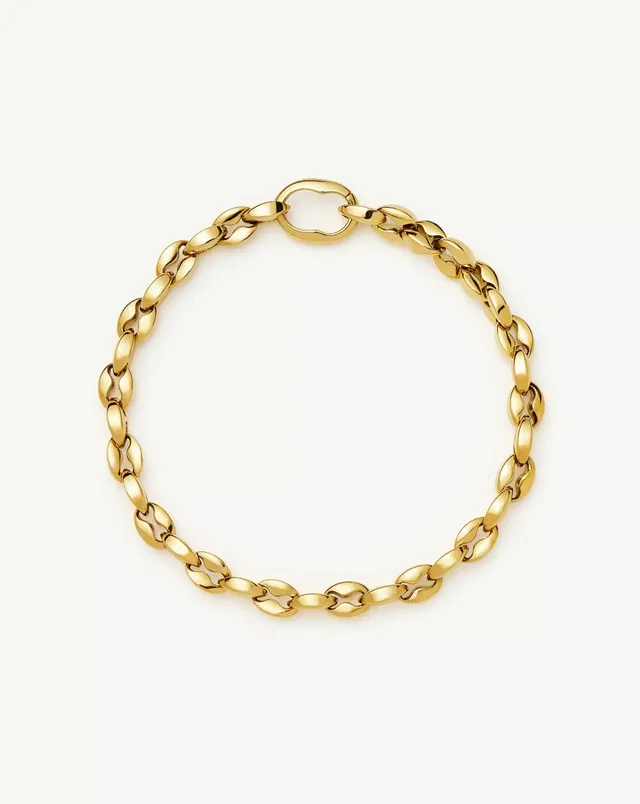 Missoma Mariner Chain rannekoru kulta teräs 16-20 cm