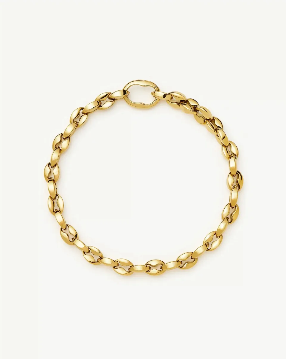Missoma Mariner Chain rannekoru kulta teräs 16-20 cm