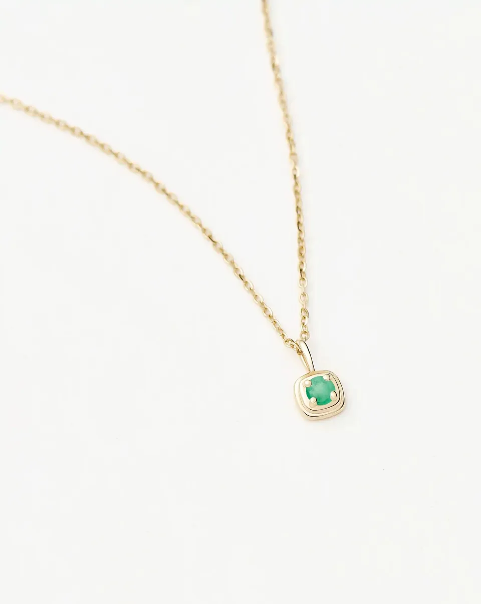 Missoma May Birthstone kaulakoru kulta smaragdi
