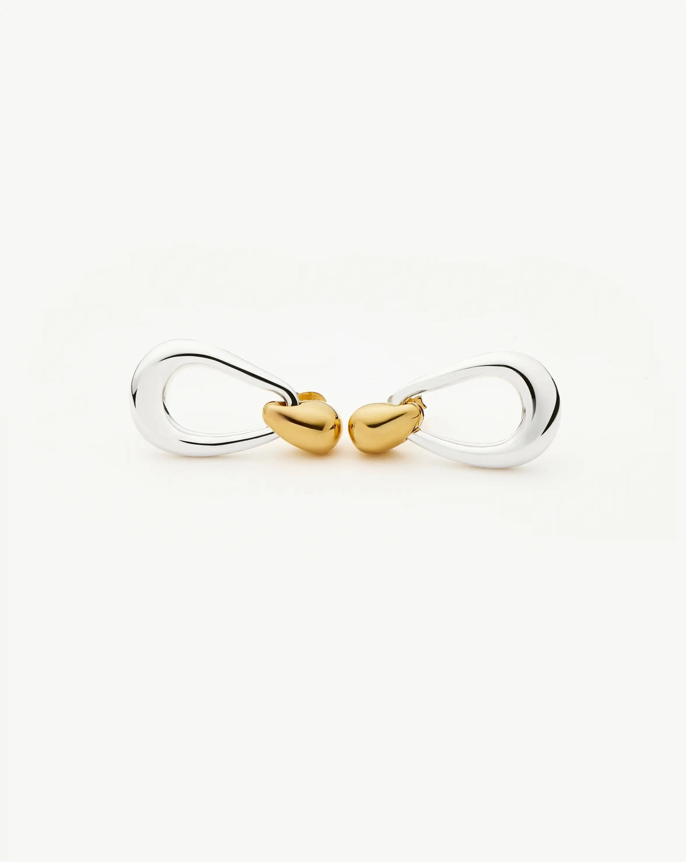 Missoma Molten Teardrop korvakorut mixed metal 35 mm