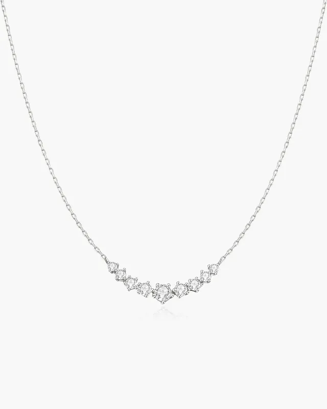 Ania Haie Fairy Dust Graduated Pavé kaulakoru hopea kaari