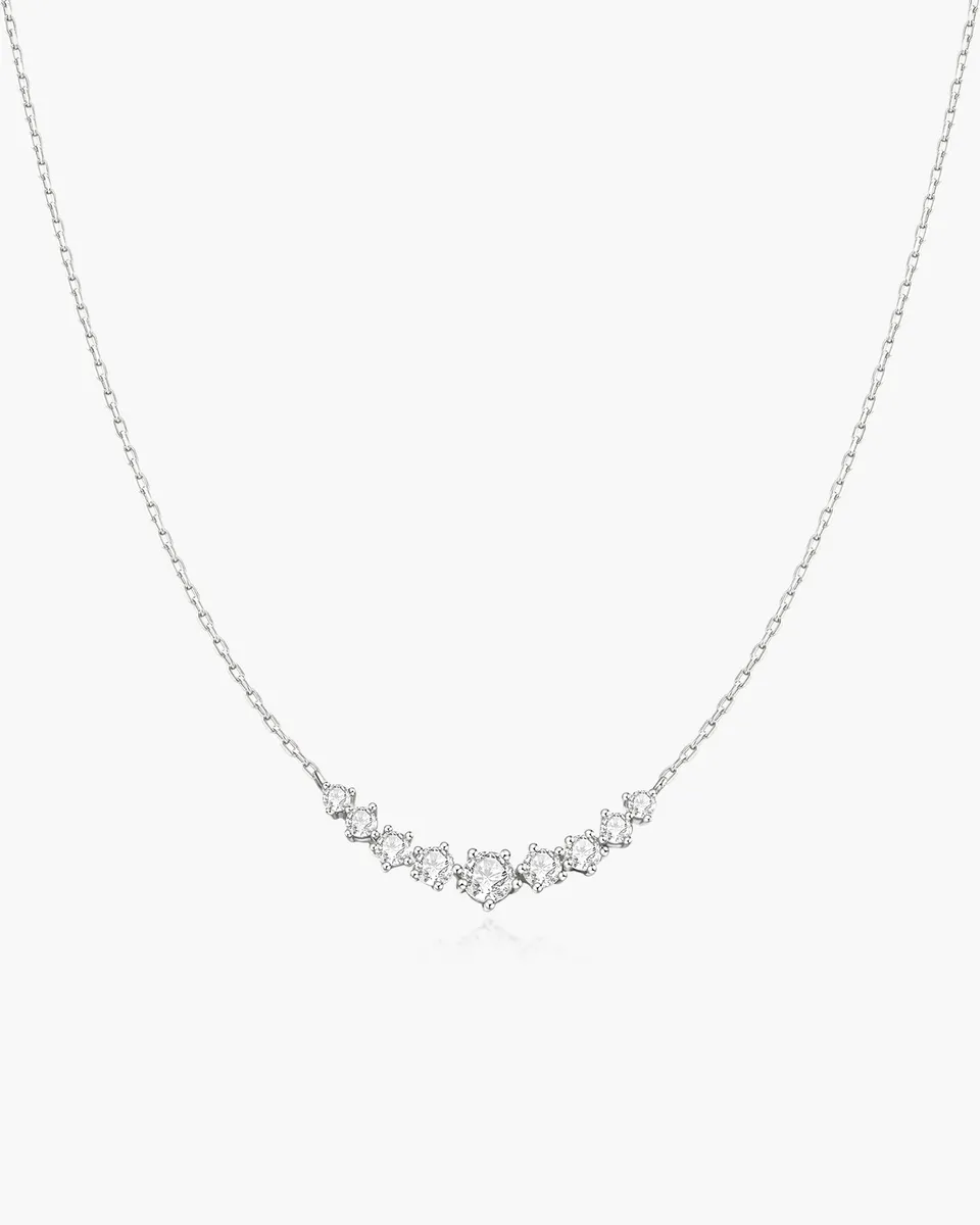 Ania Haie Fairy Dust Graduated Pavé kaulakoru hopea kaari