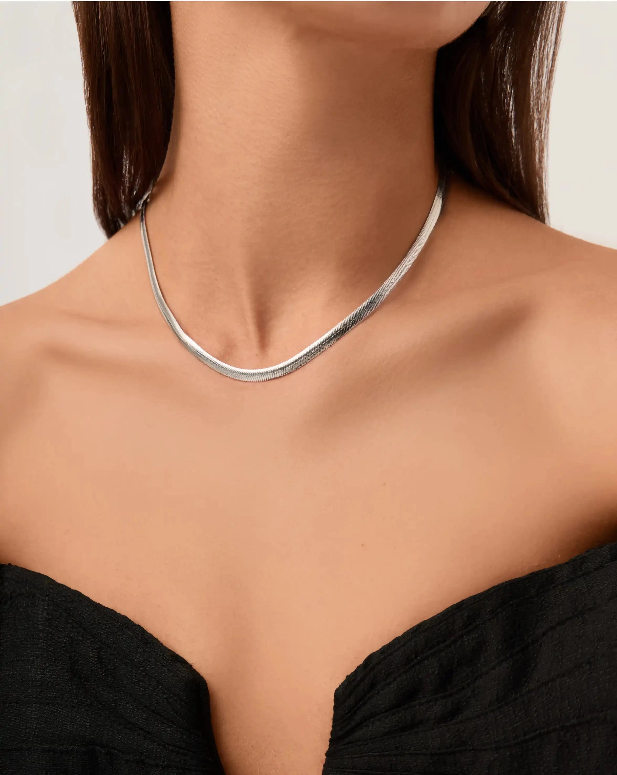 Missoma Classic Snake Chain kaulakoru 45 cm hopea