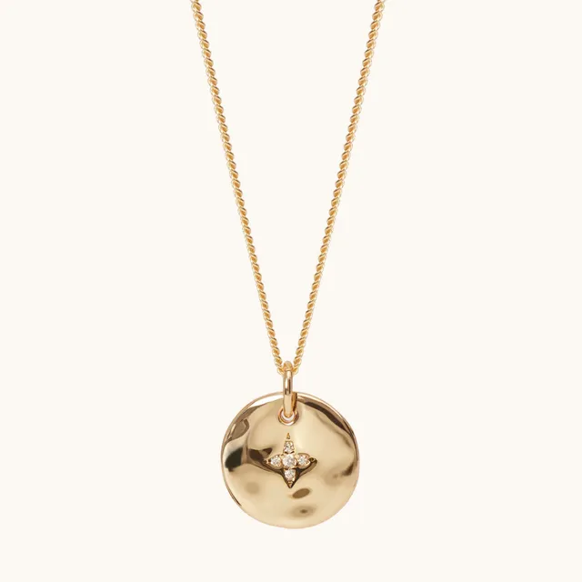 Muru Jewellery November Birthstone kaulakoru 16" kultavermeil
